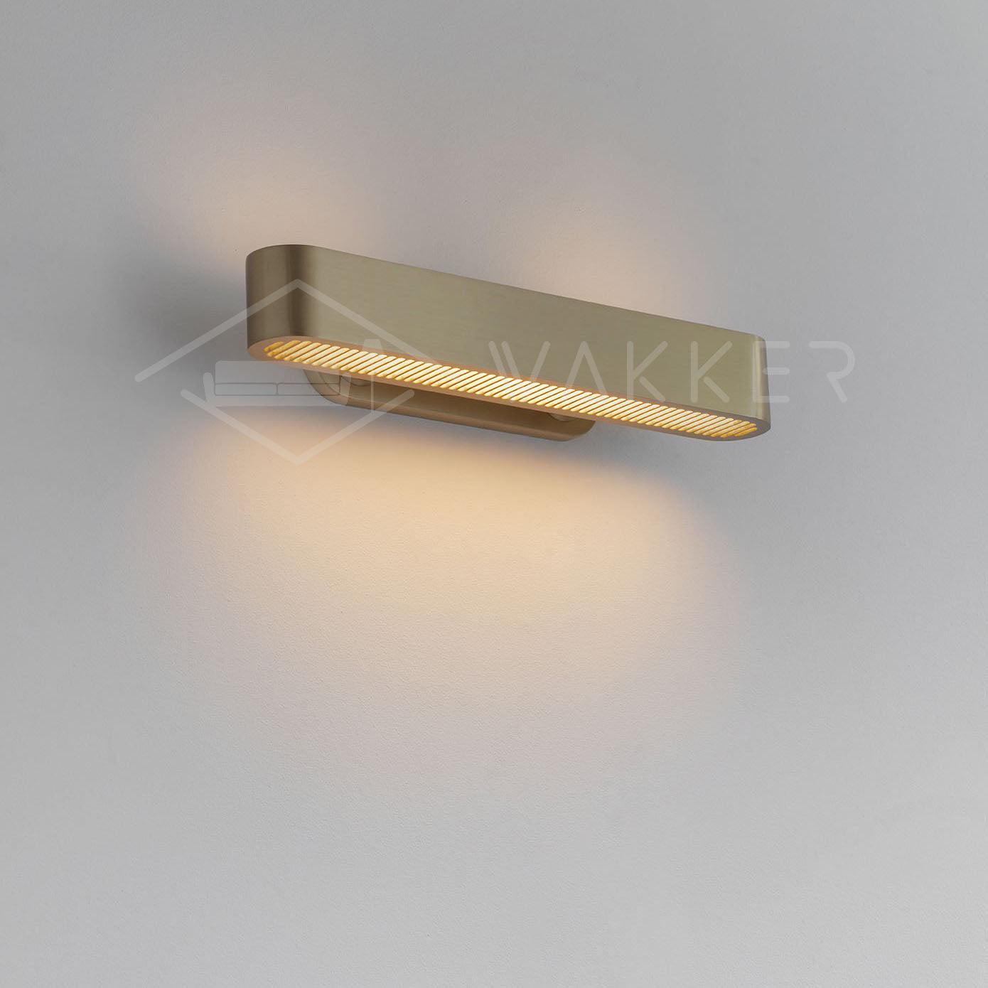 Oriararia Wall Lamp Brass Slotted Grill