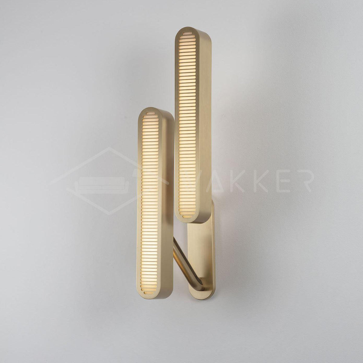 Oriararia Wall Lamp Brass Slotted Grill