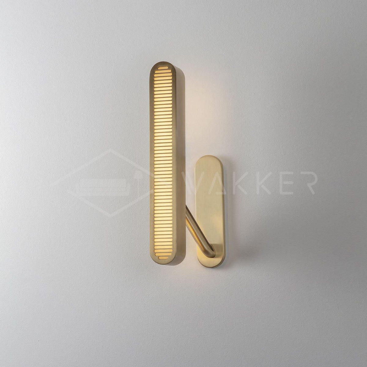 Oriararia Wall Lamp Brass Slotted Grill