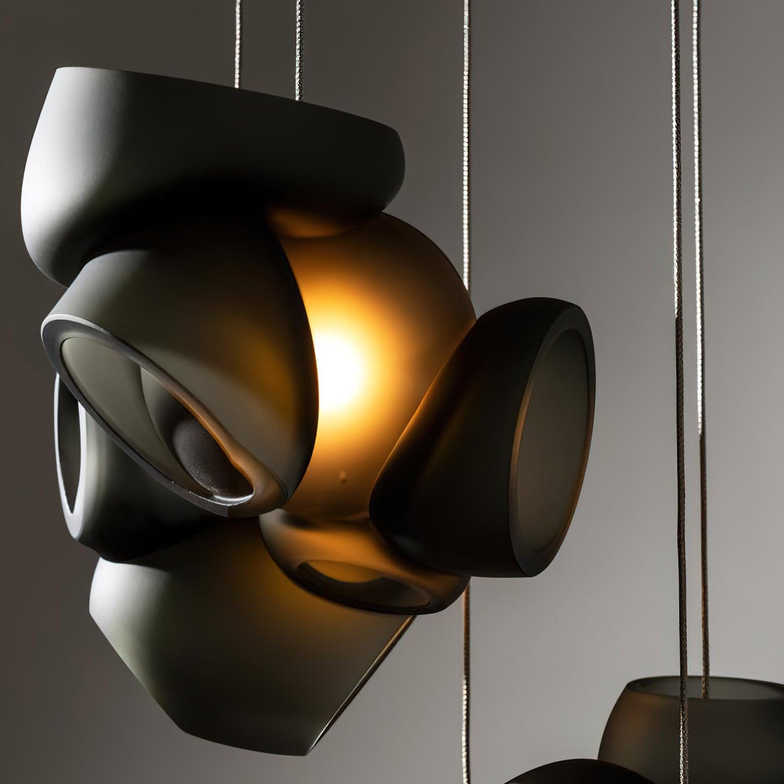 Ursa Bubbles Cluster Glass Pendant Light