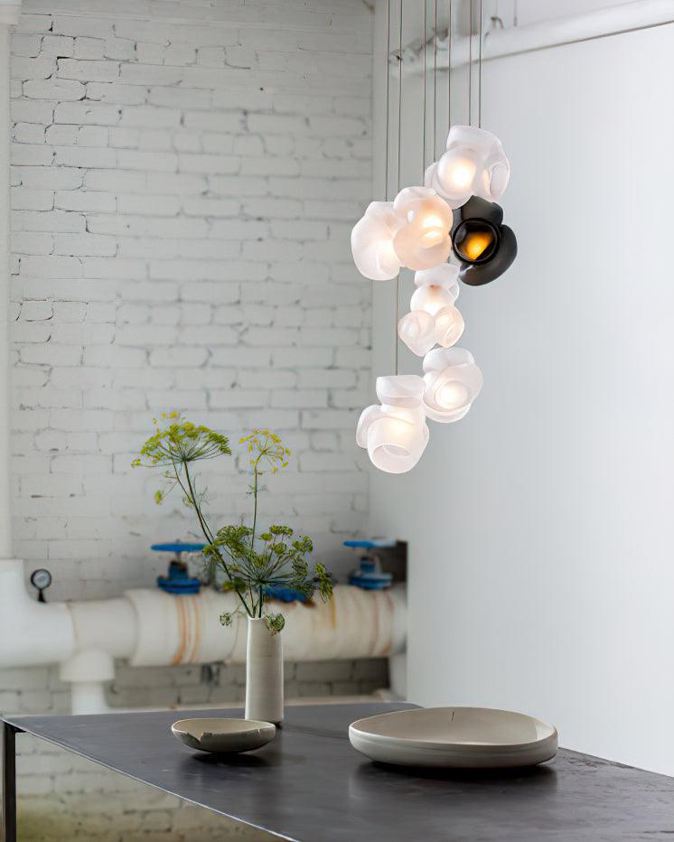 Ursa Bubbles Cluster Glass Pendant Light