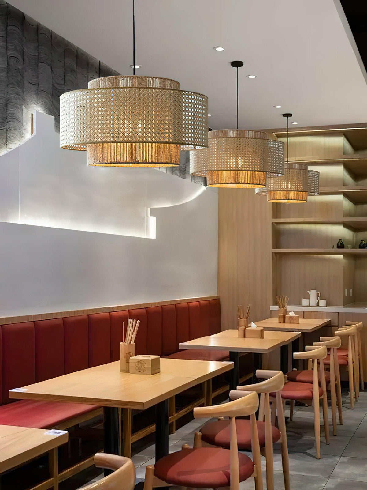 Crigen Concentric Rattan Pendant Light