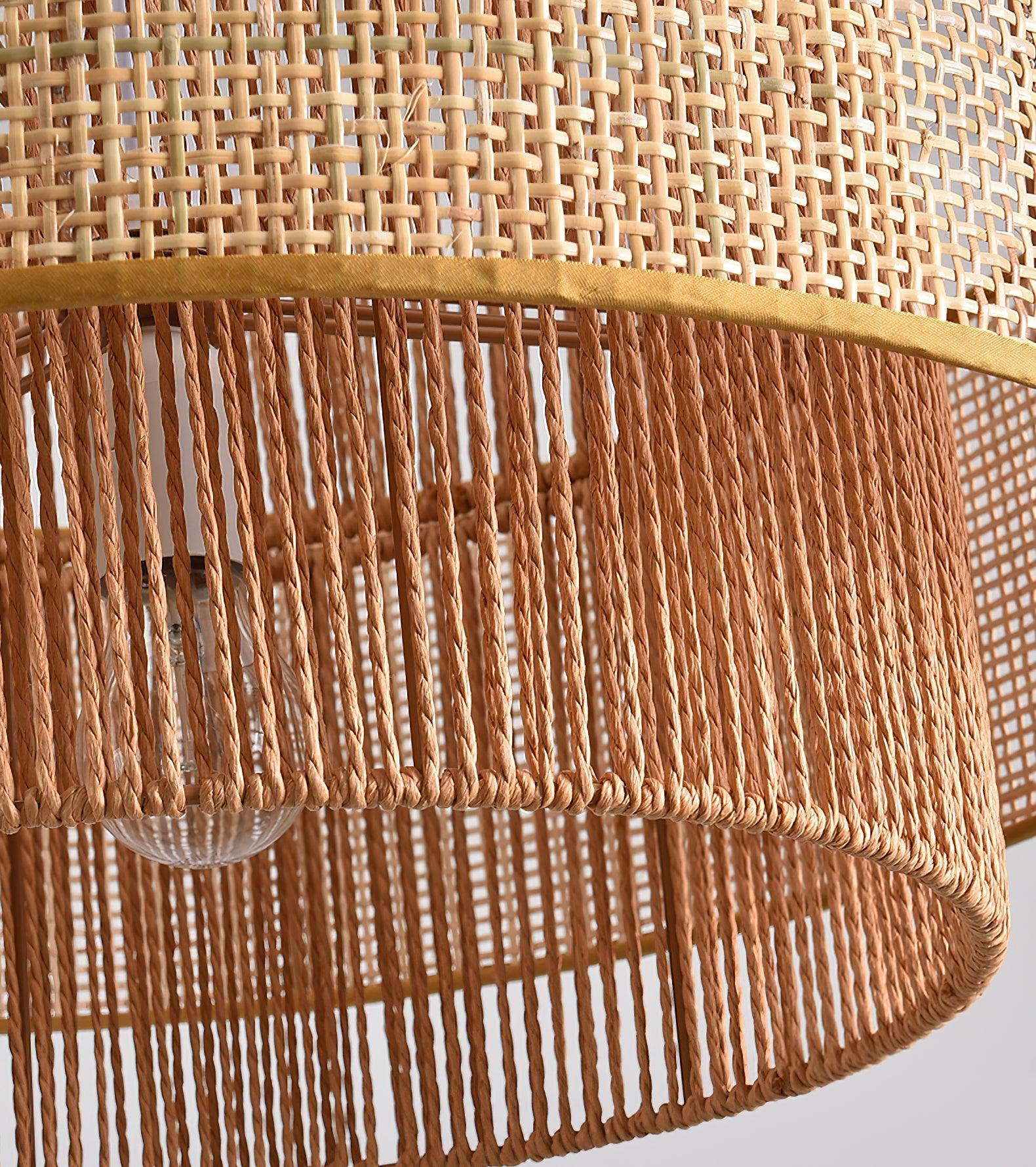 Crigen Concentric Rattan Pendant Light