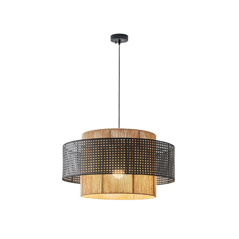 Crigen Concentric Rattan Pendant Light