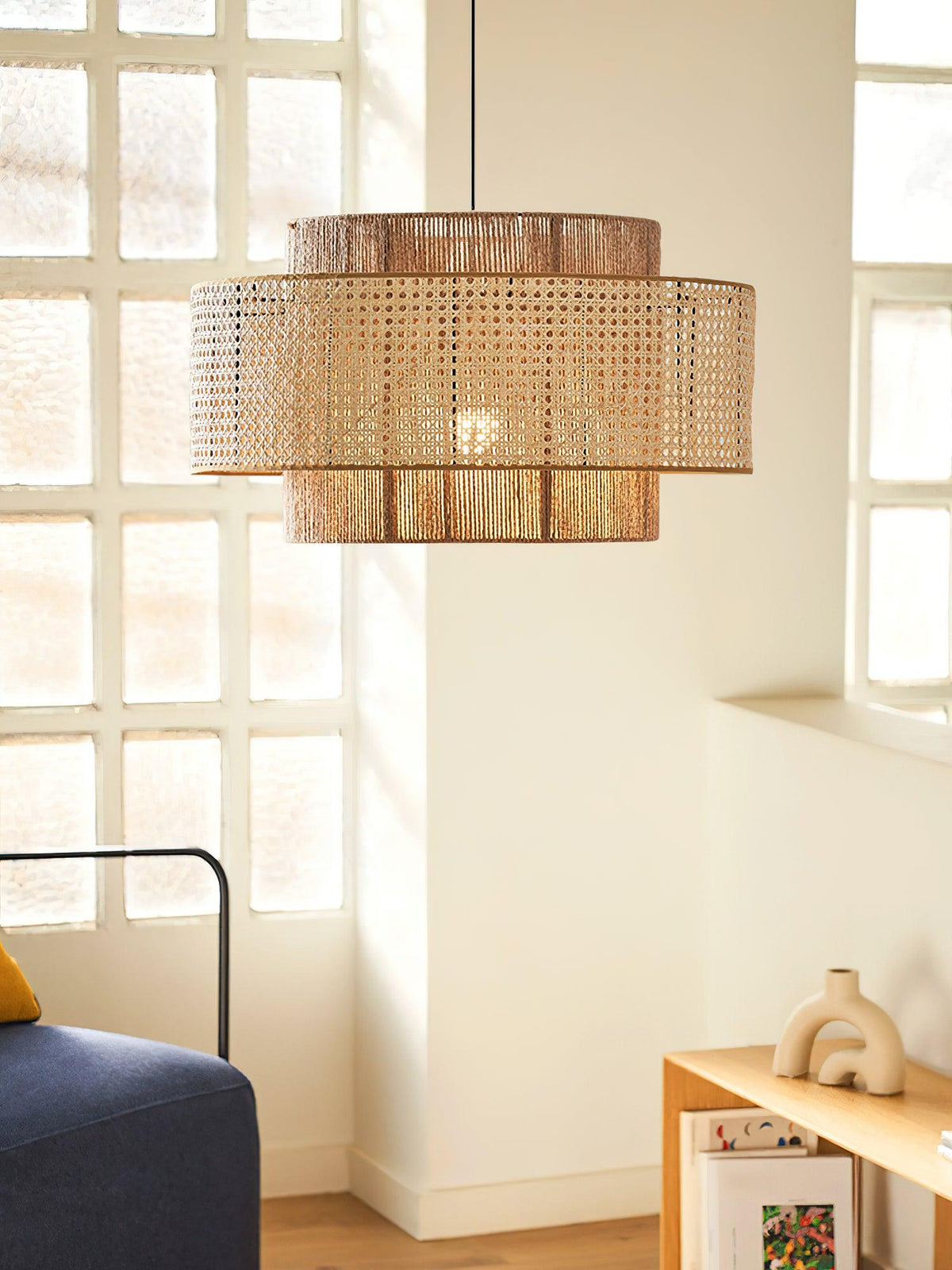 Crigen Concentric Rattan Pendant Light