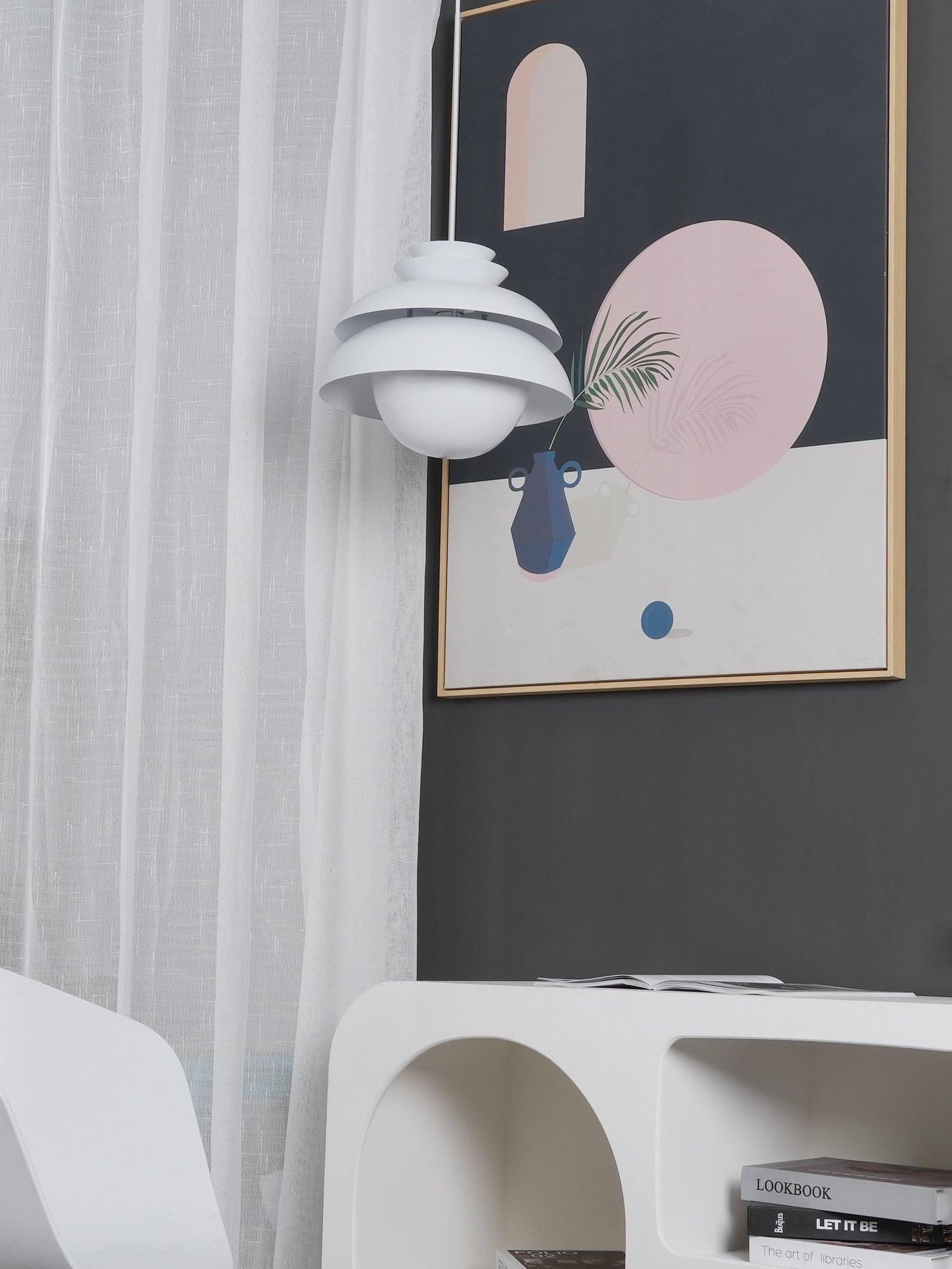 Novenu White Scandinavian Pendant Lamp