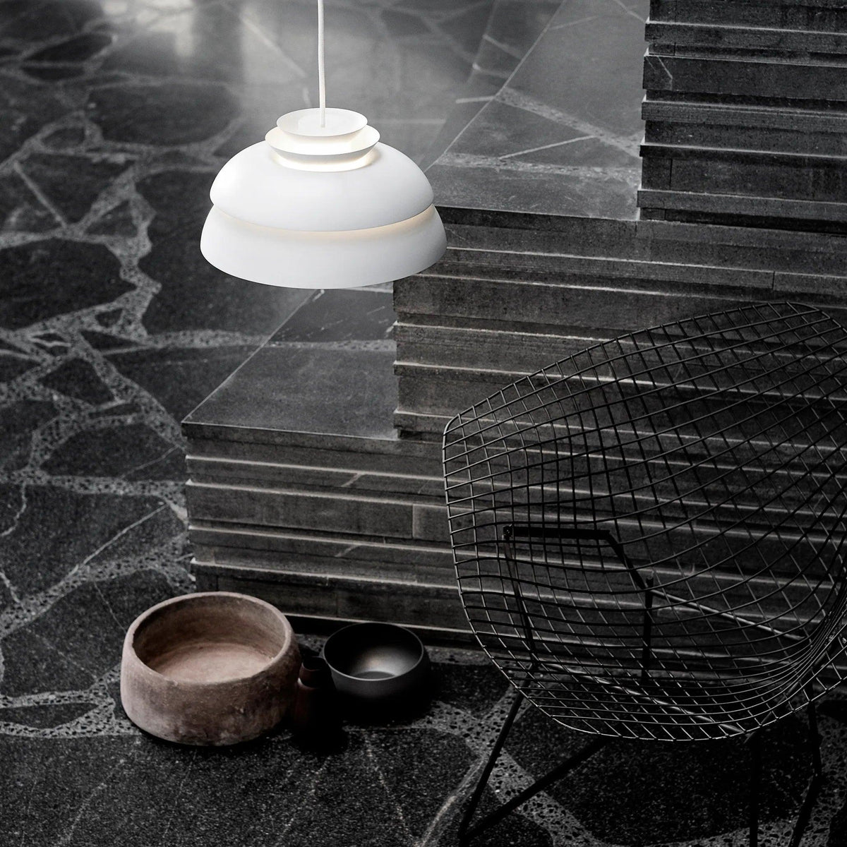 Novenu White Scandinavian Pendant Lamp