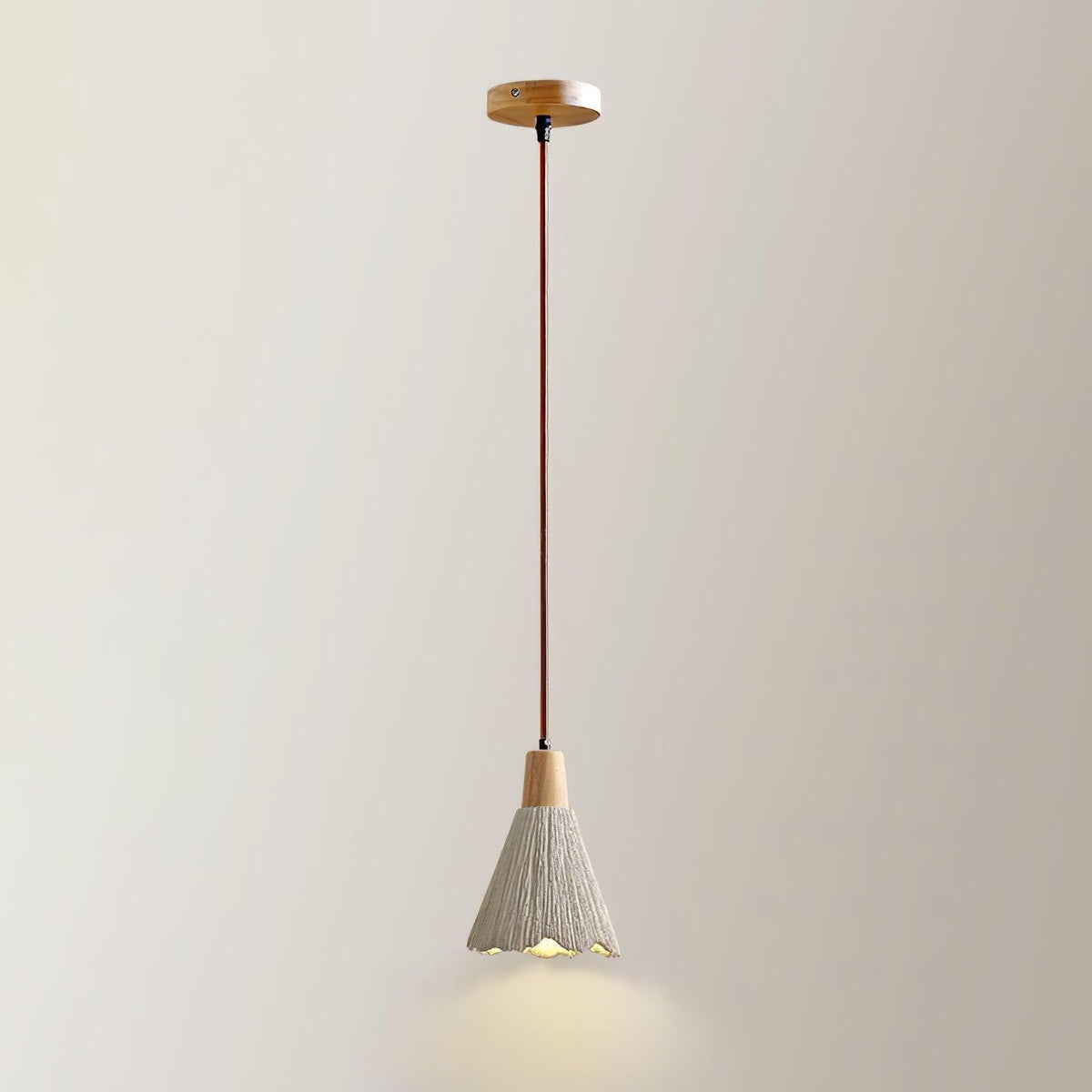 Lirixon Pendant Lamp Concrete Pleated
