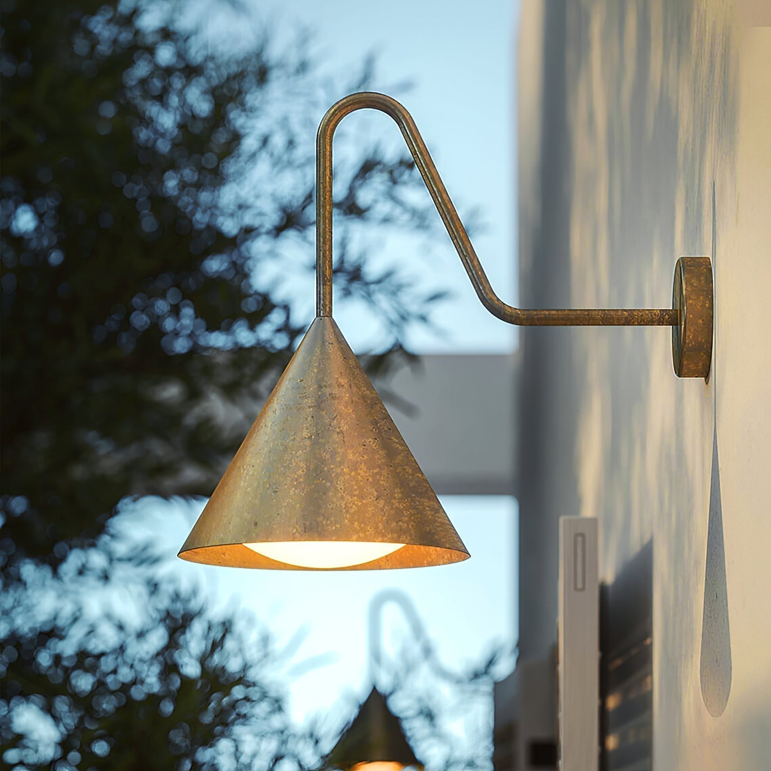 Forgecone Rustic Cone Wall Light