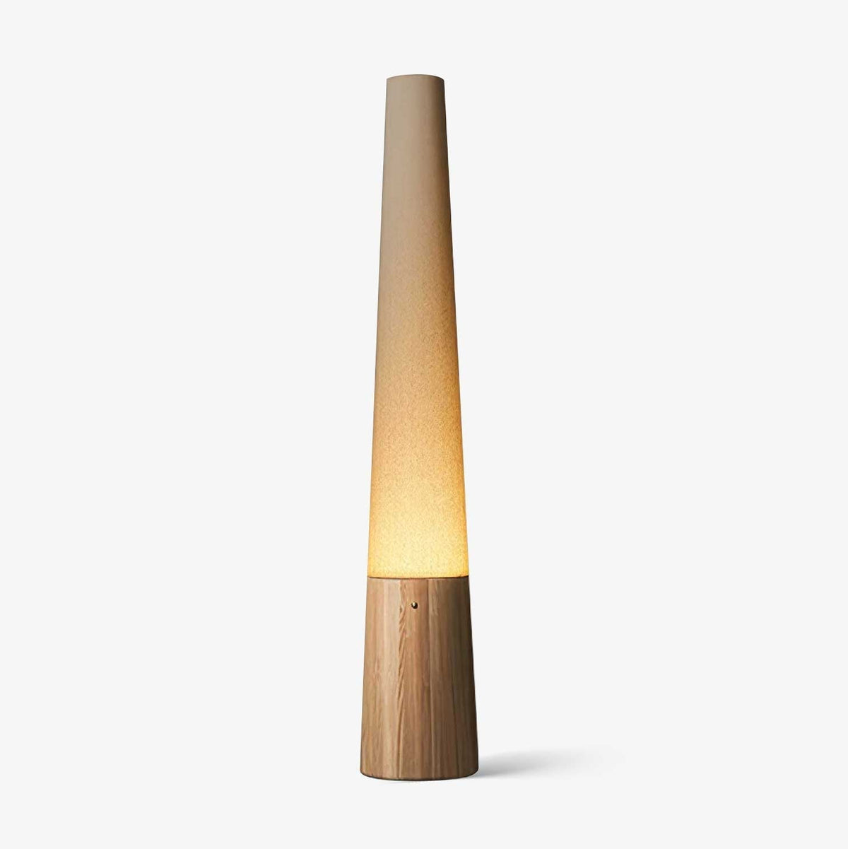 Glow Cone Wooden Floor Lamp