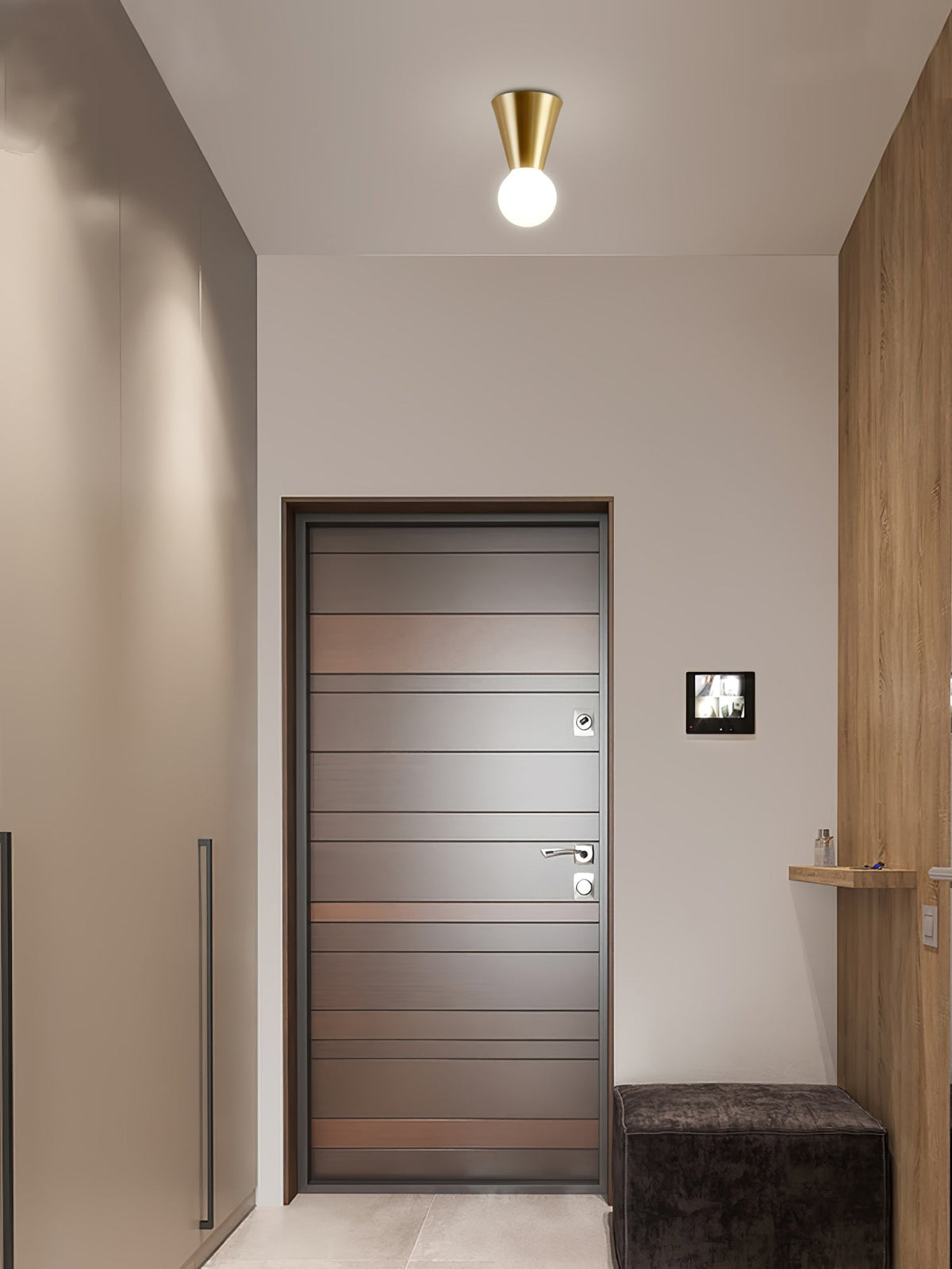 Nycareth Modern Minimalist Glass Ceiling Lamp