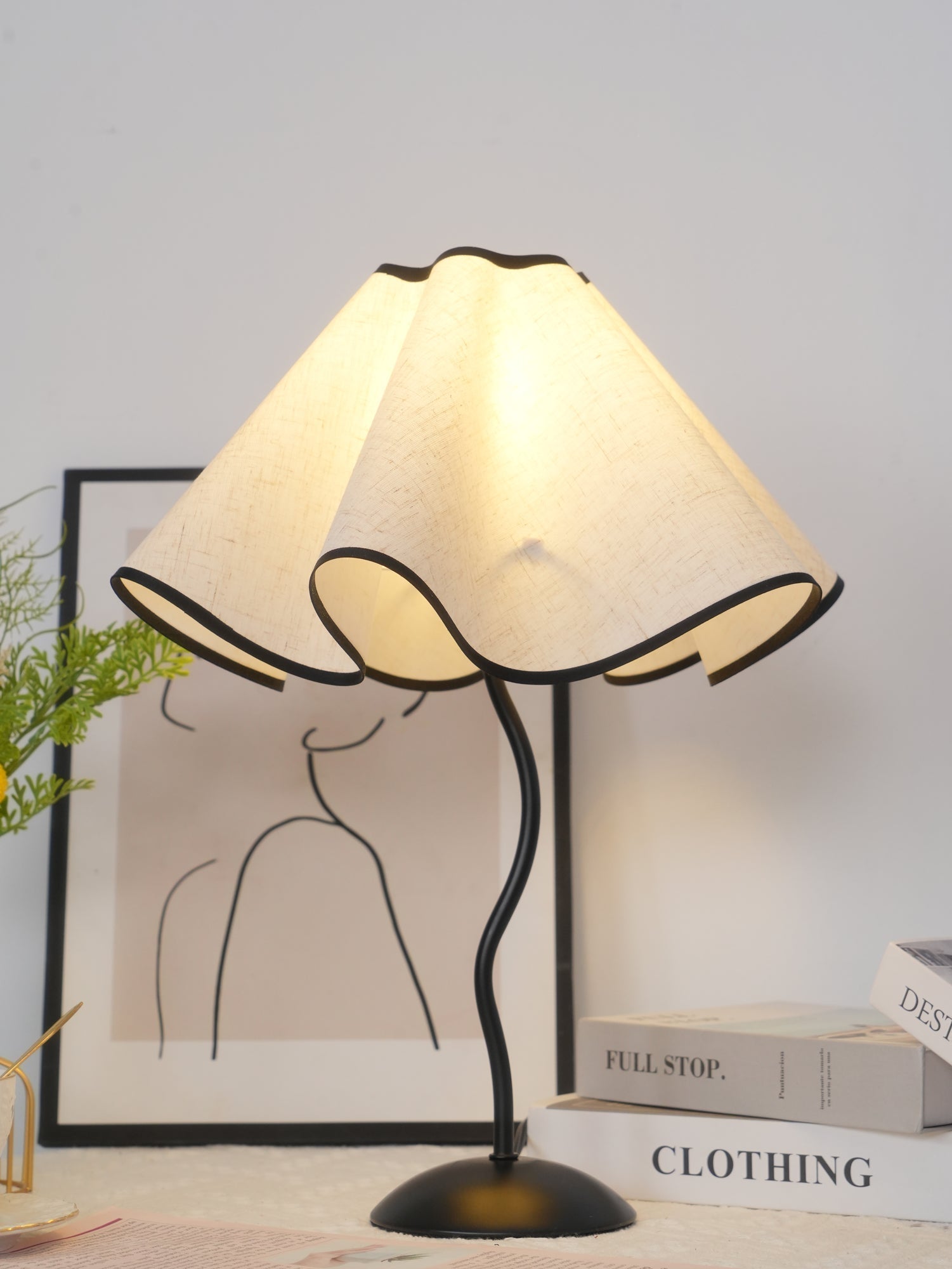 Luminova Fabric Artistic Table Lamp