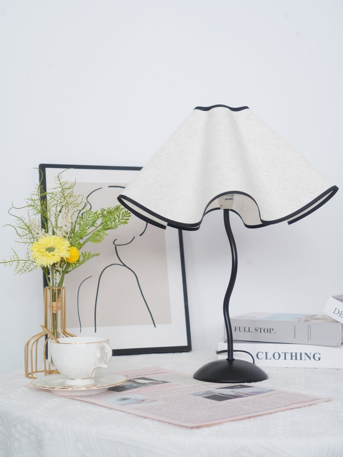 Luminova Fabric Artistic Table Lamp