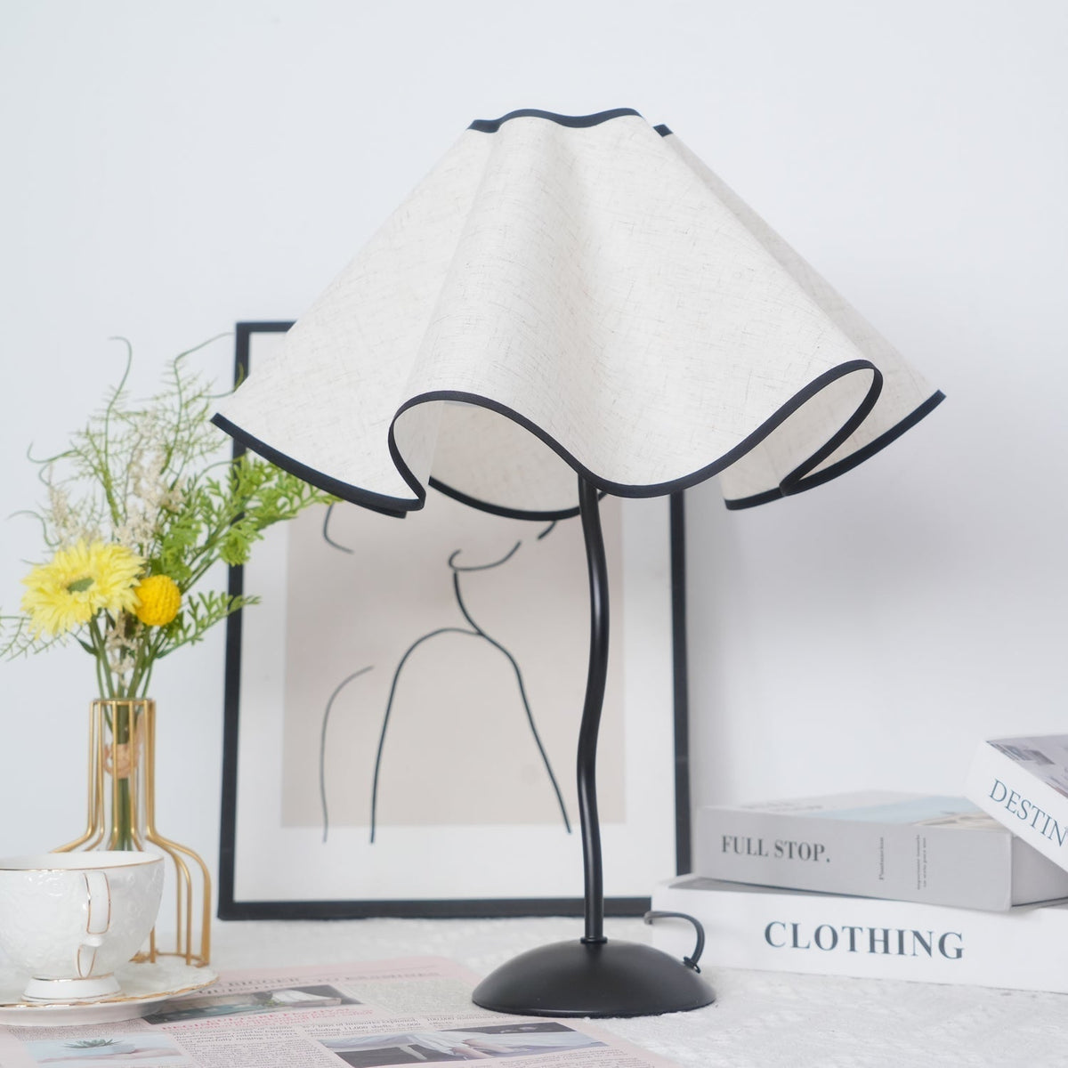 Luminova Fabric Artistic Table Lamp