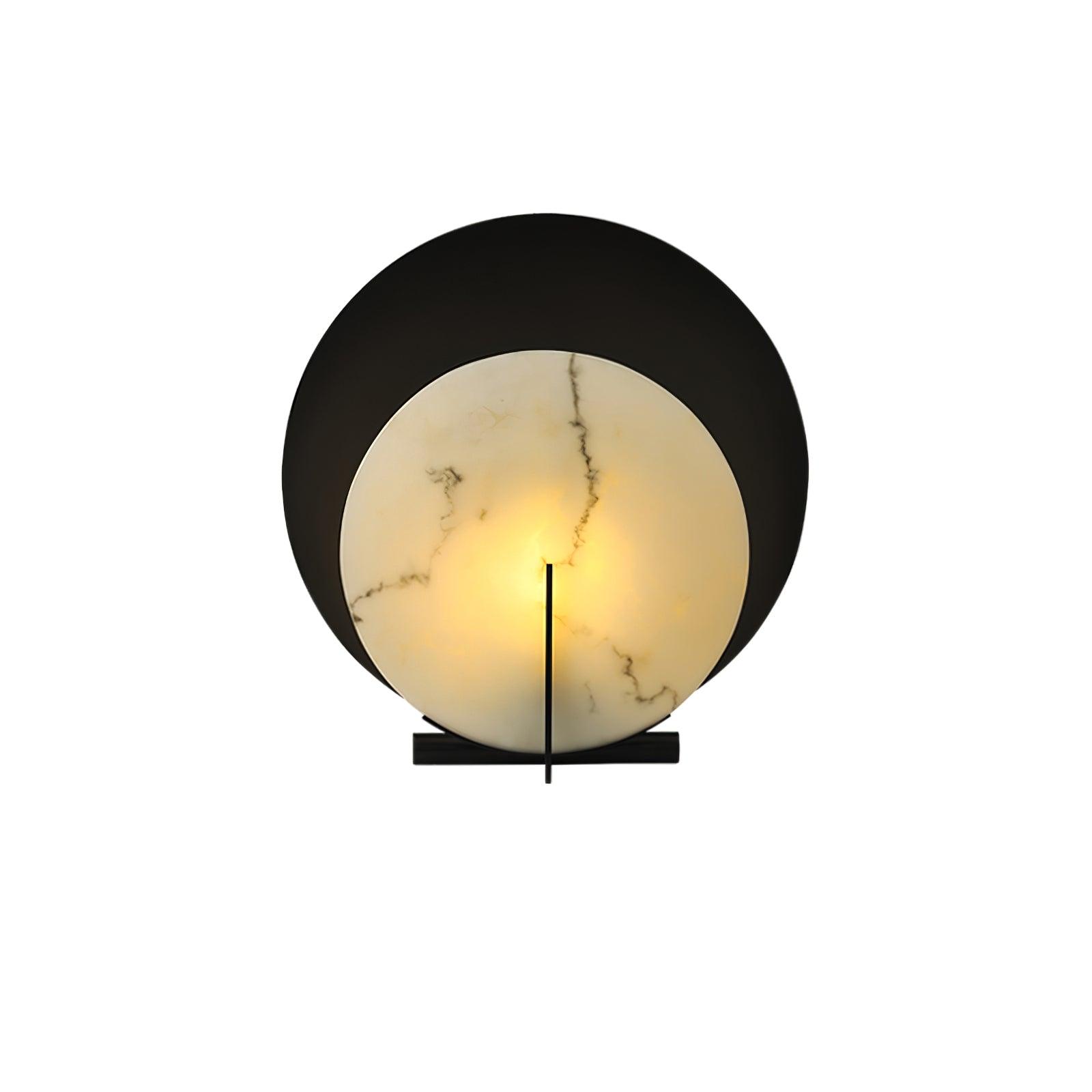 Astix Half Moon Alabaster Table Lamp