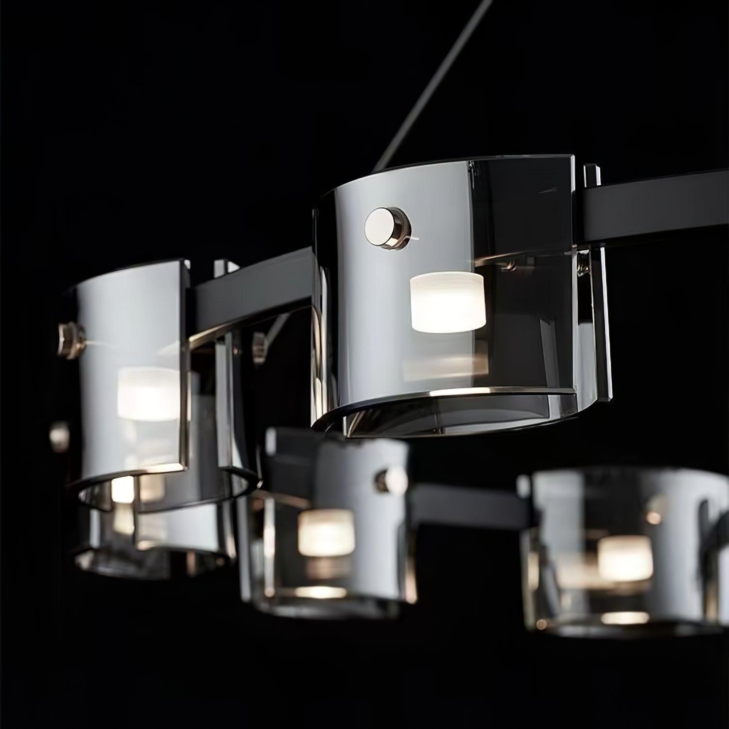 Tarlan Chandelier Circular Glass Iron Arms