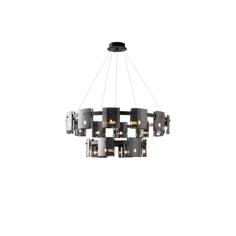 Tarlan Chandelier Circular Glass Iron Arms