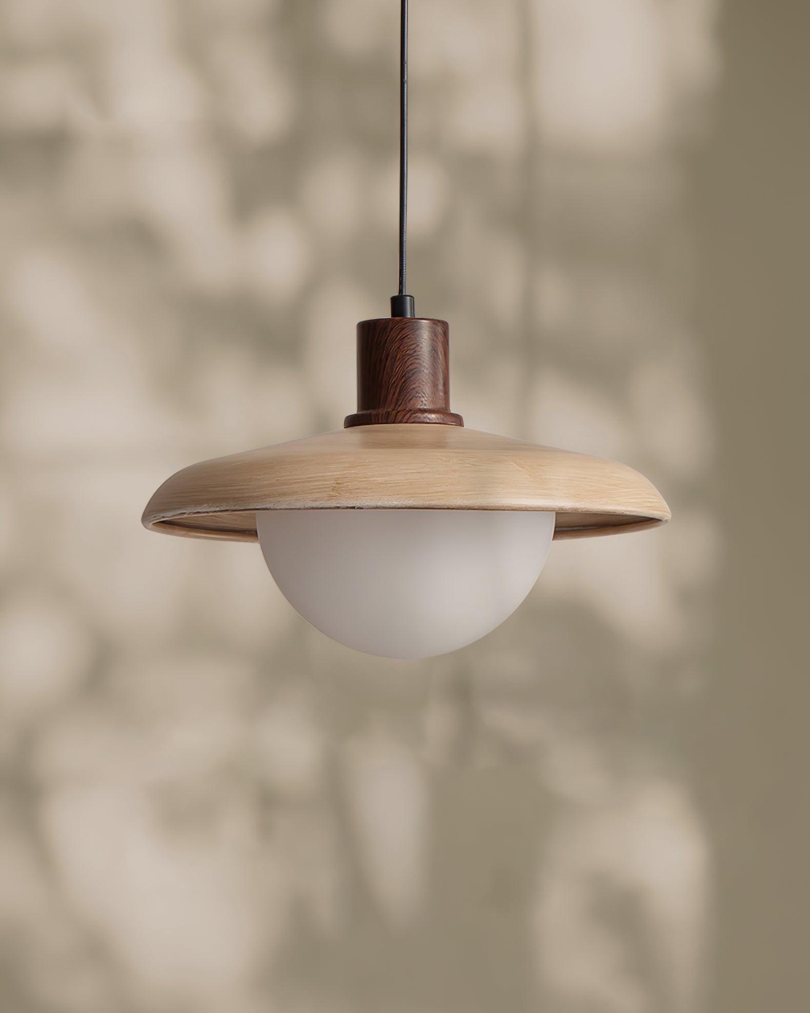 Woodora Plug-In Pendant Light - Neutral Decor