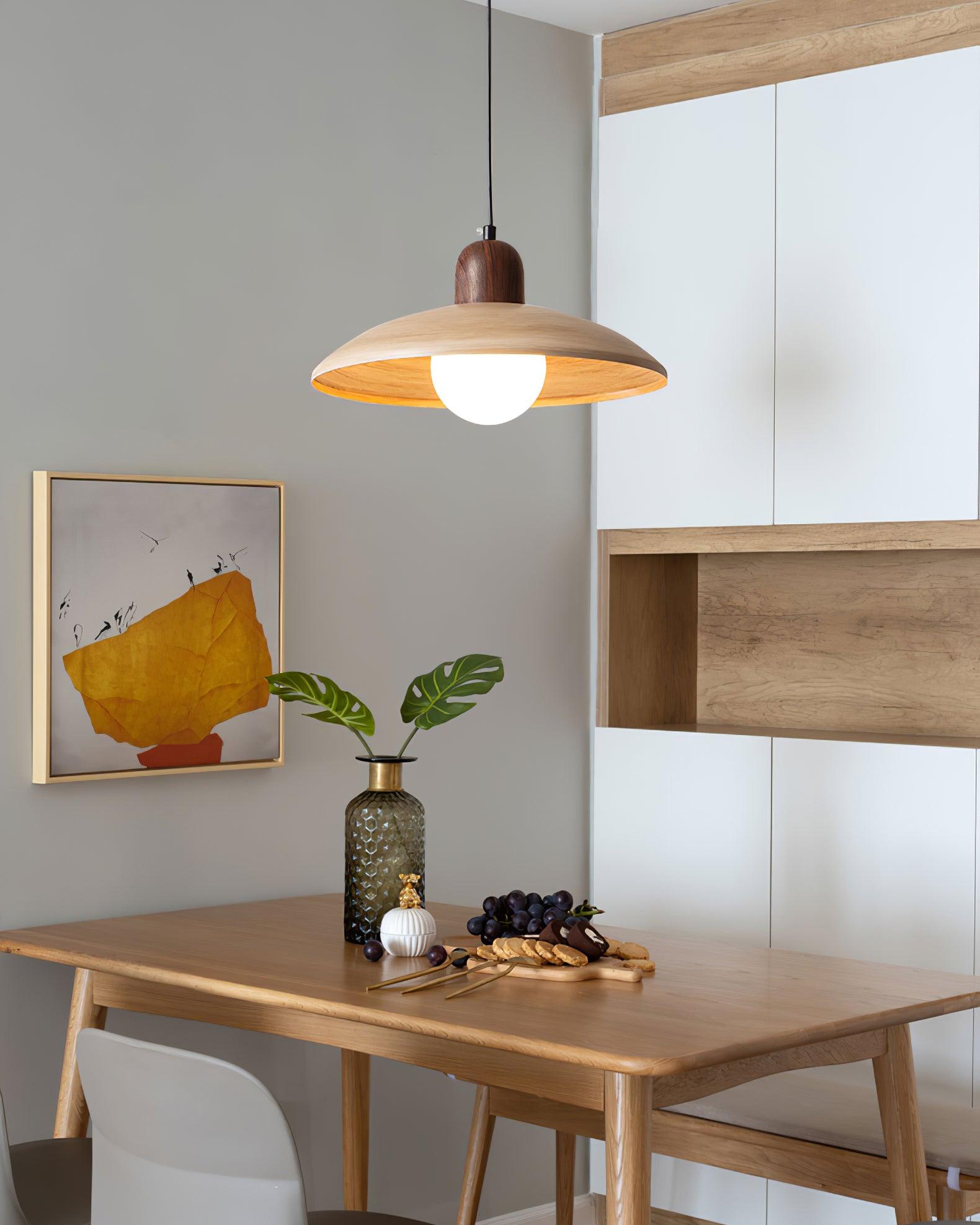 Woodora Plug-In Pendant Light - Neutral Decor