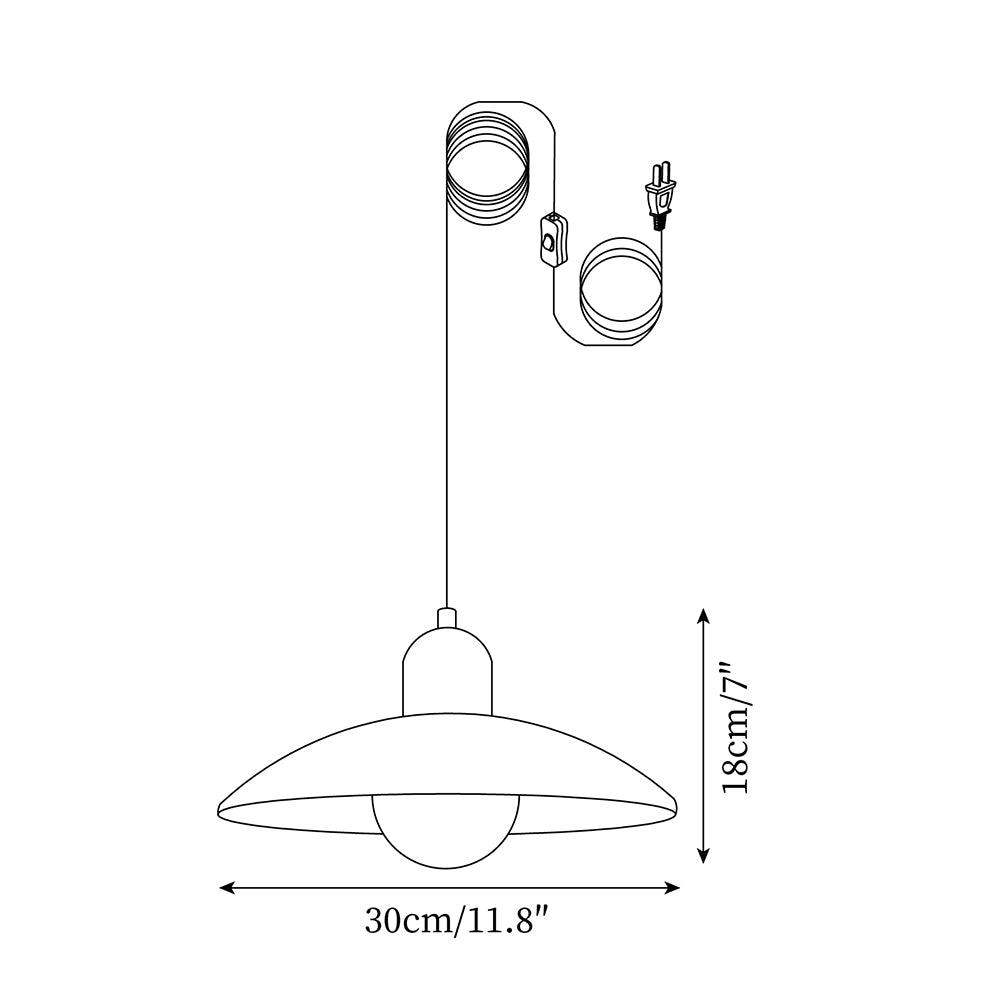 Woodora Plug-In Pendant Light - Neutral Decor