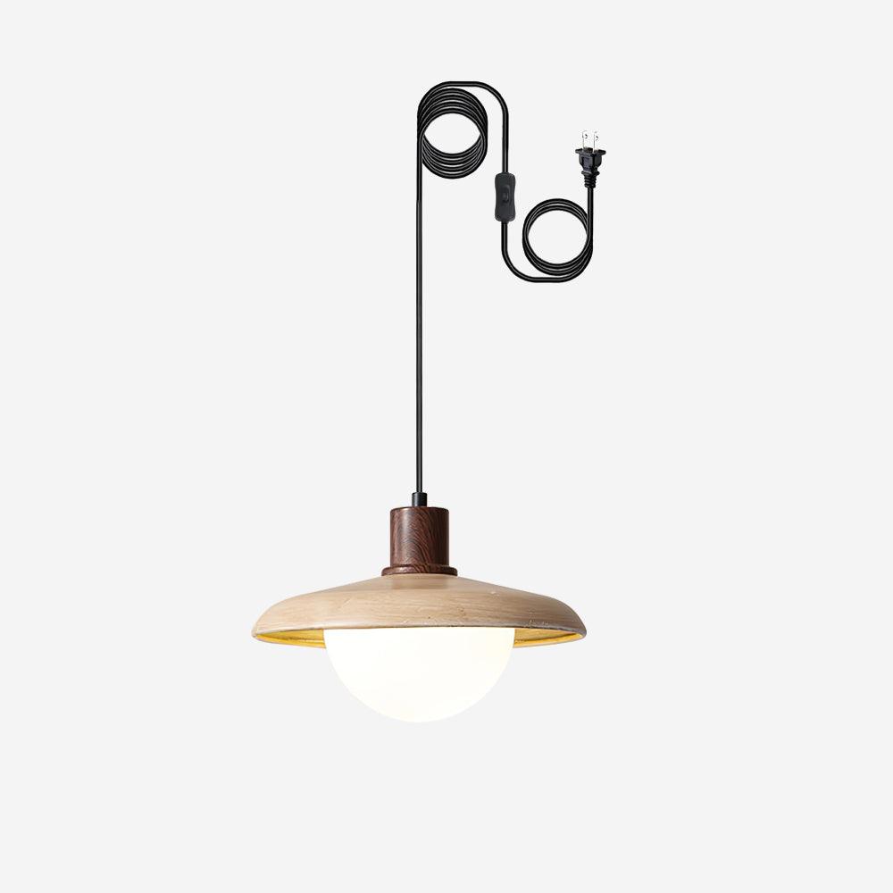 Woodora Plug-In Pendant Light - Neutral Decor
