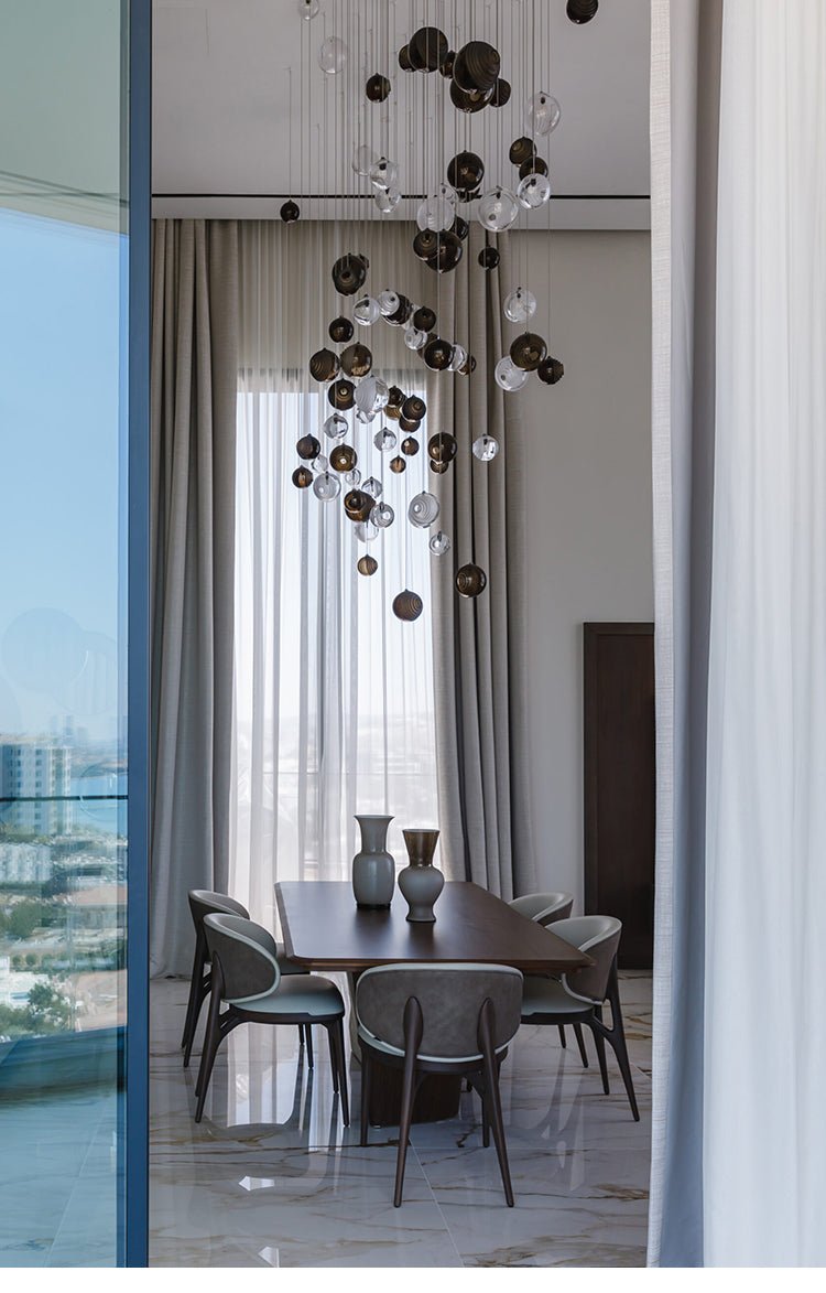 Celestial Orbit Cascade Chandelier