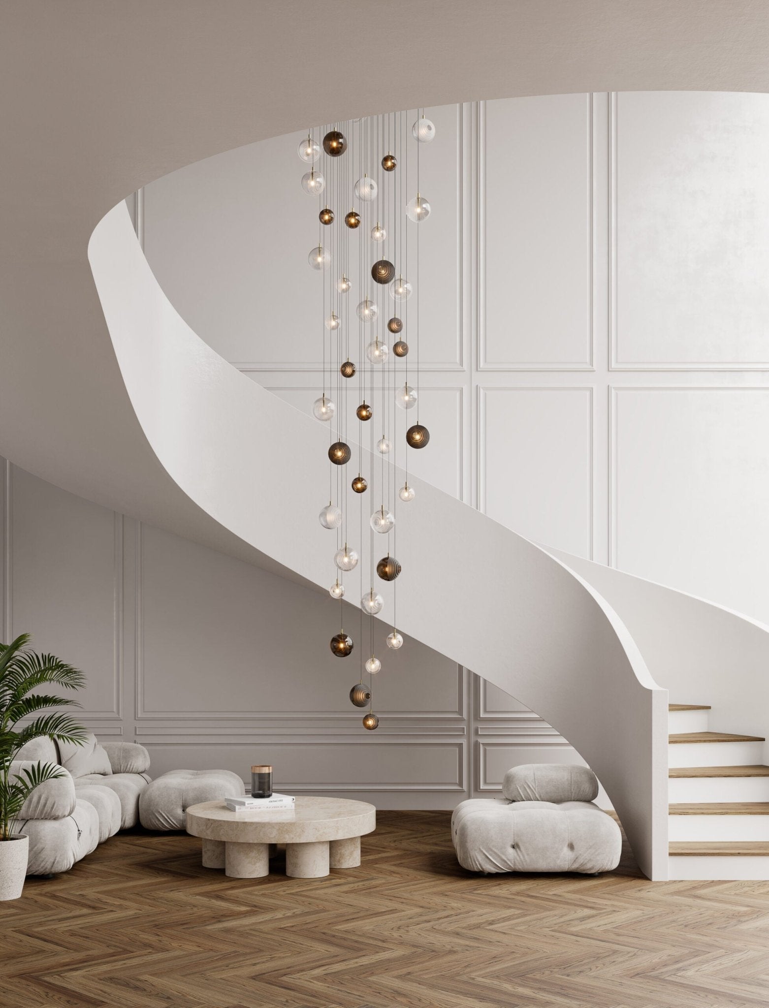 Celestial Orbit Cascade Chandelier
