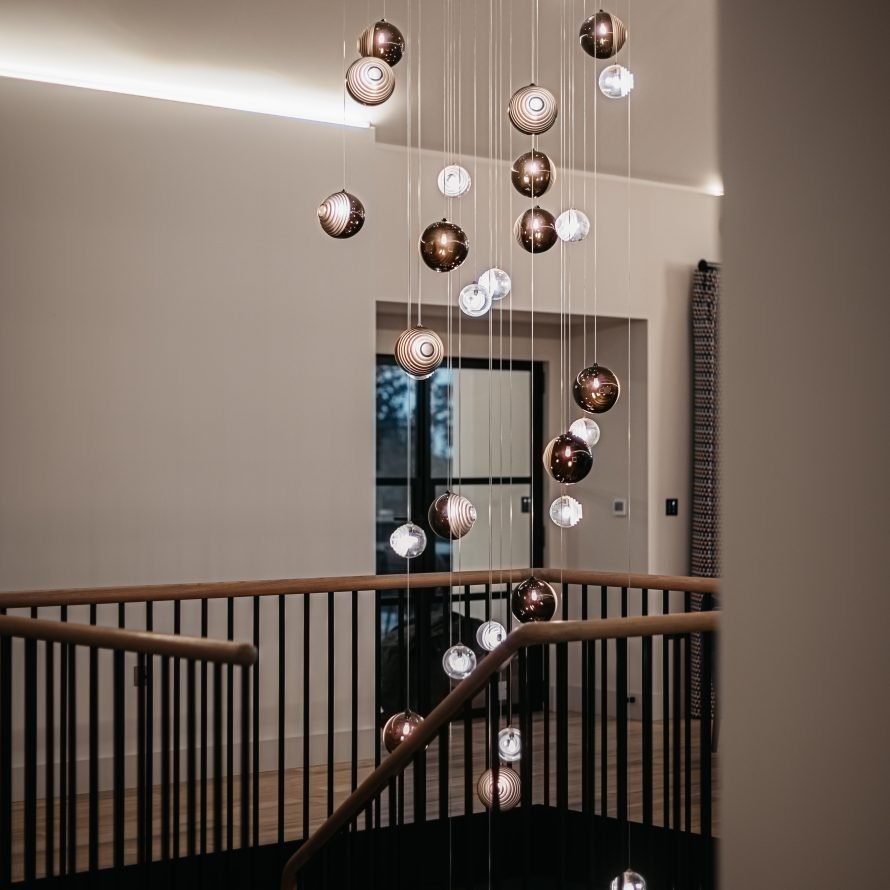 Celestial Orbit Cascade Chandelier