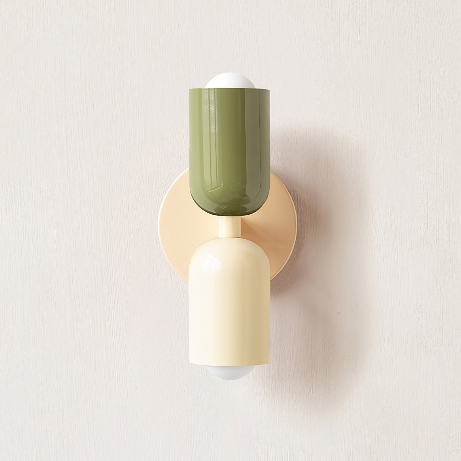Teriielle Wall Lamp Green Black Minimalist Plug-In