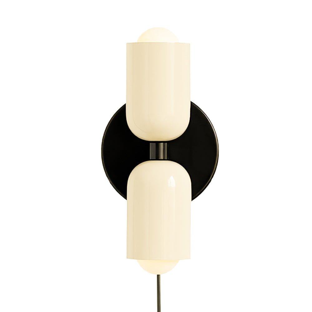 Teriielle Wall Lamp Green Black Minimalist Plug-In