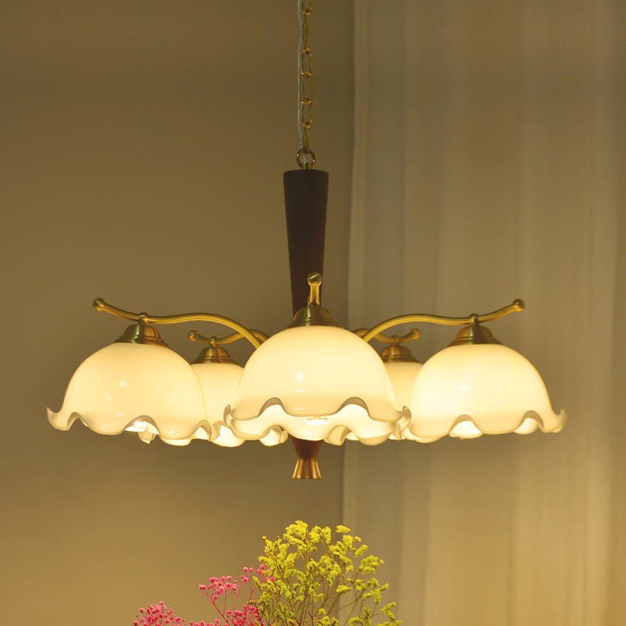 Orchid Vintage Glass Chandelier