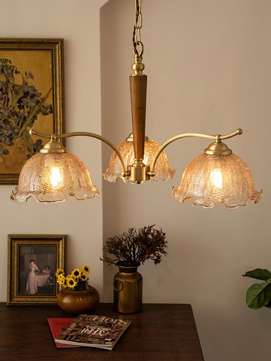 Orchid Vintage Glass Chandelier