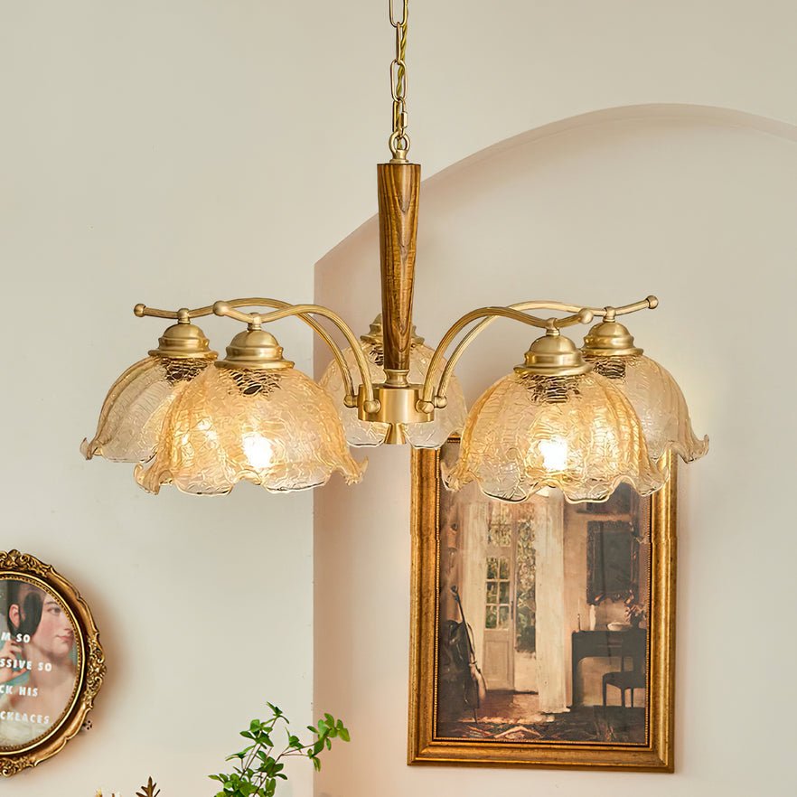 Orchid Vintage Glass Chandelier