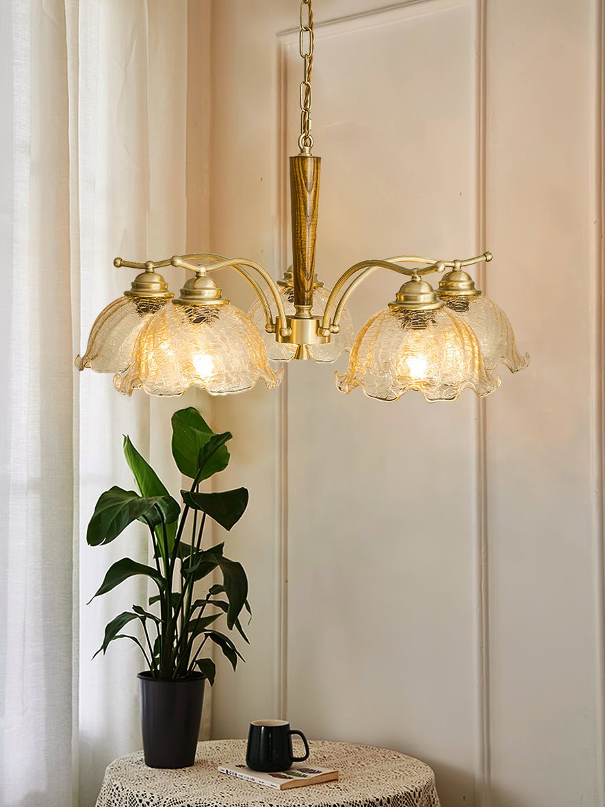 Orchid Vintage Glass Chandelier