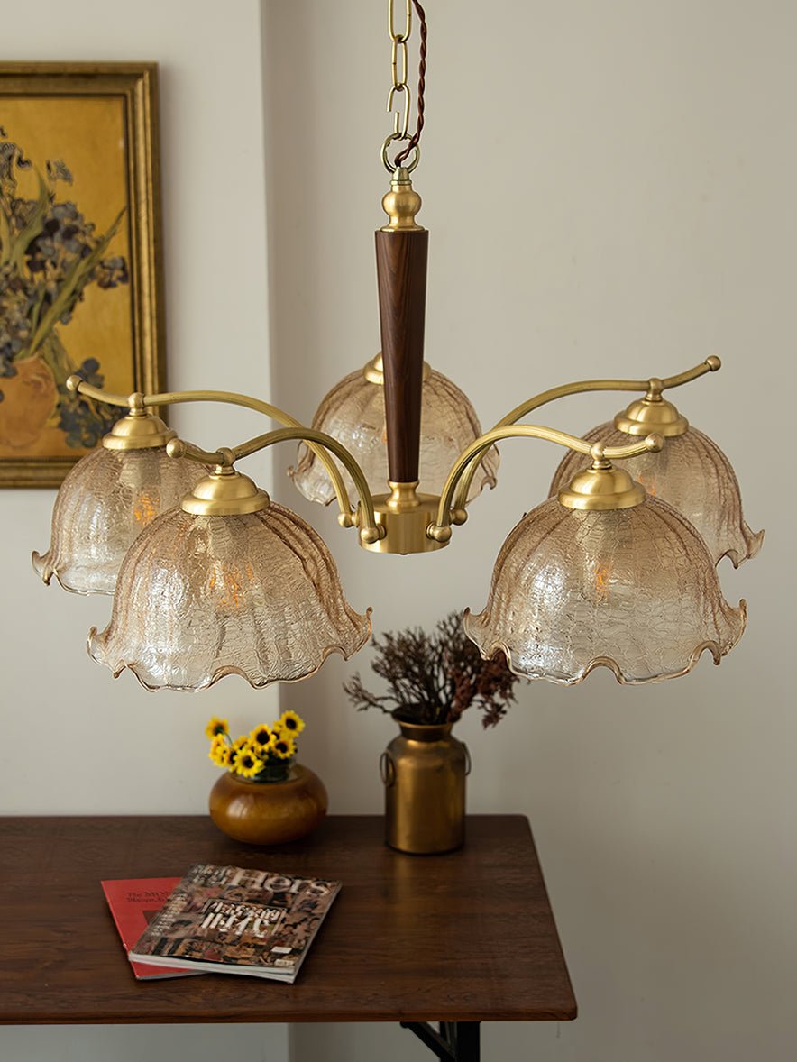 Orchid Vintage Glass Chandelier