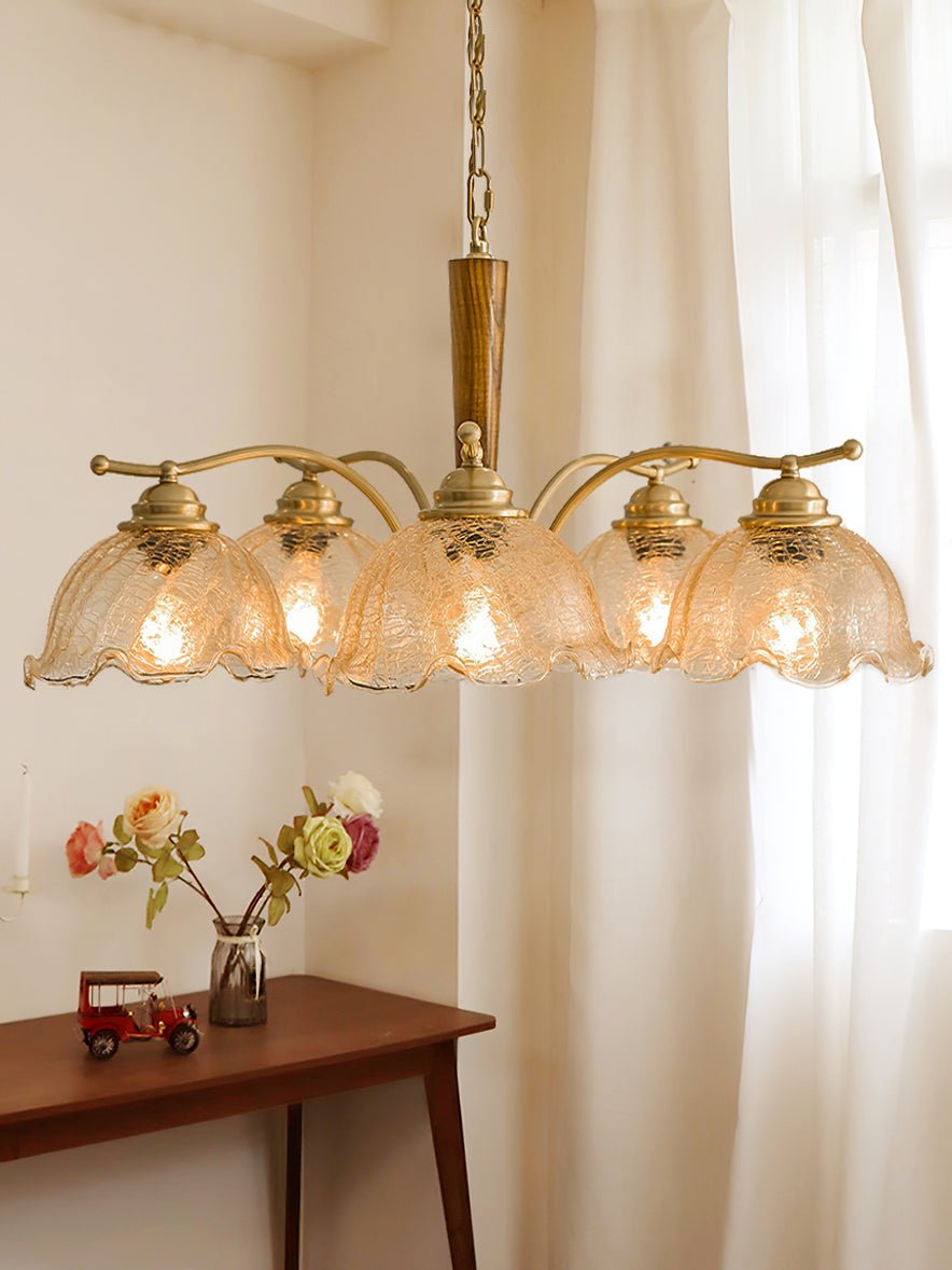 Orchid Vintage Glass Chandelier
