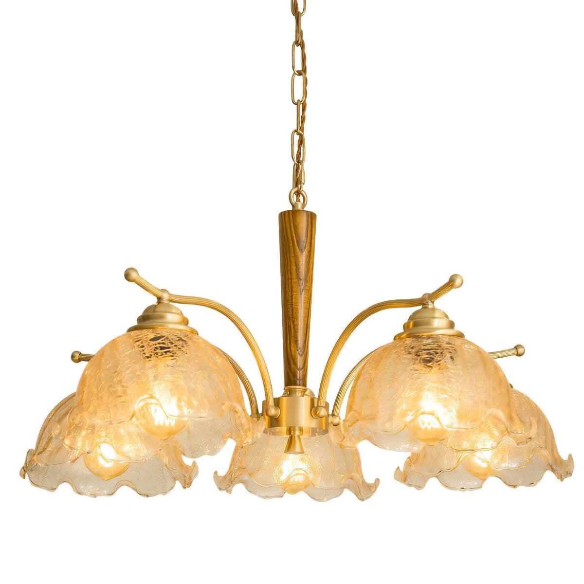 Orchid Vintage Glass Chandelier