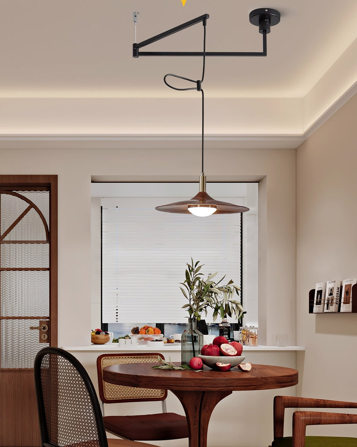 Qylor Swing Arm Pendant Lamp