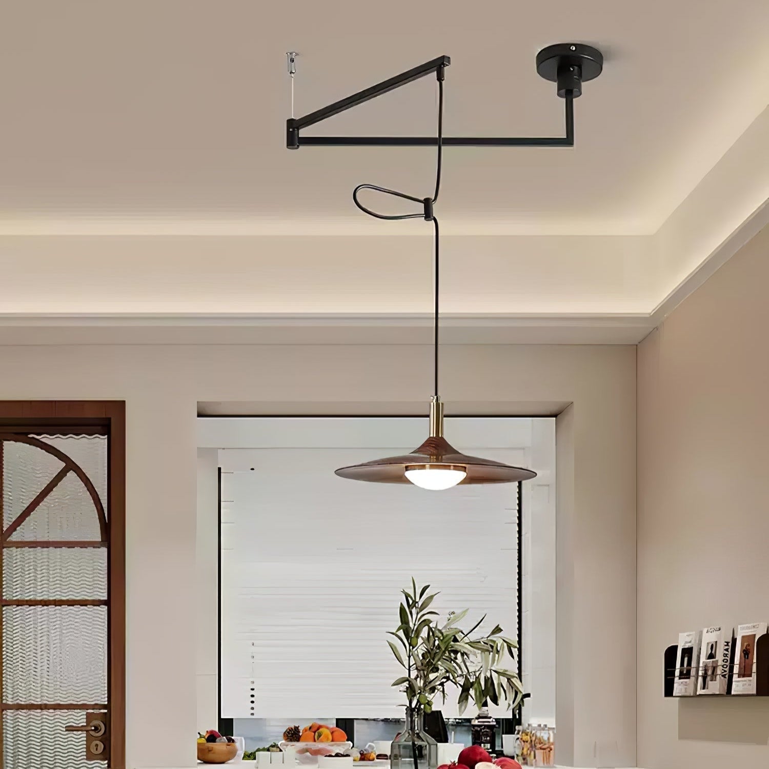 Qylor Swing Arm Pendant Lamp