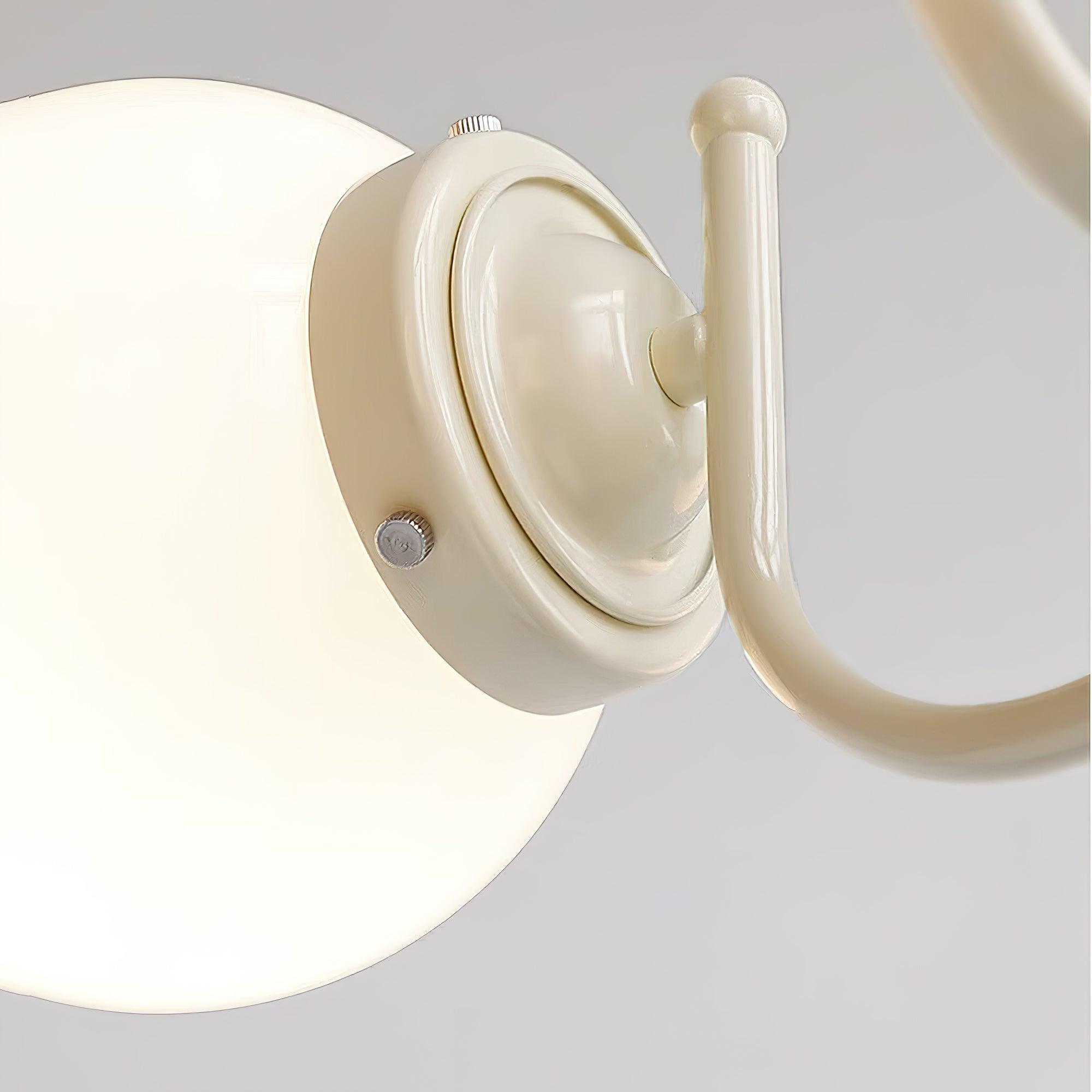 Elauian Chandelier Globe Cream Modern