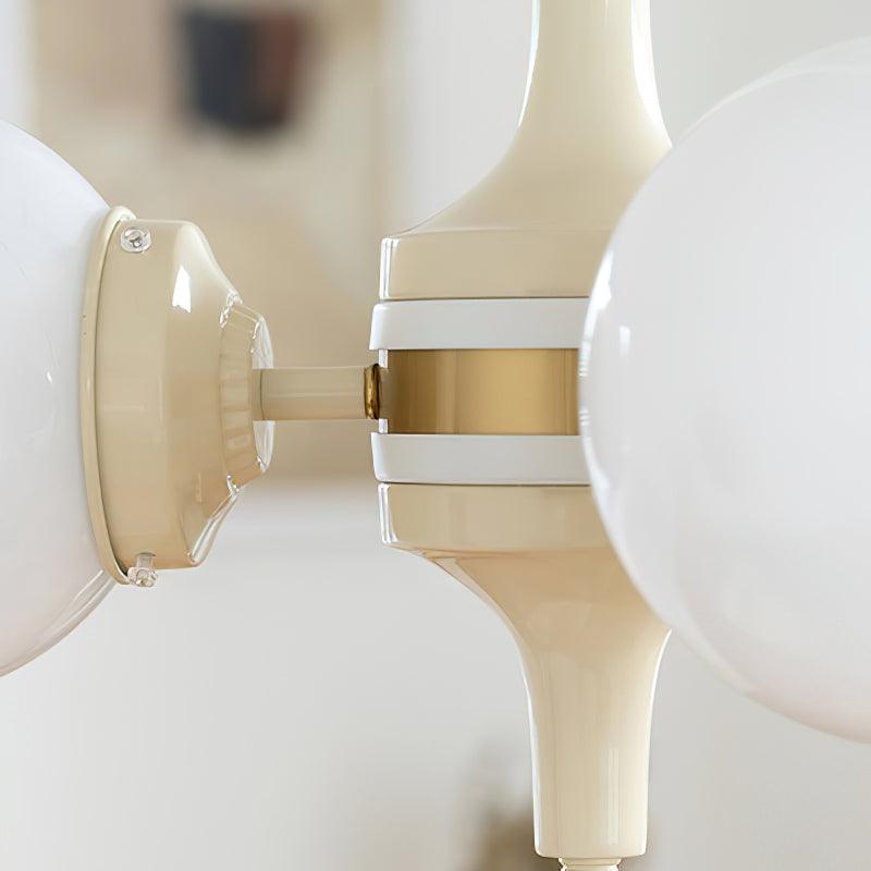 Elauian Chandelier Globe Cream Modern