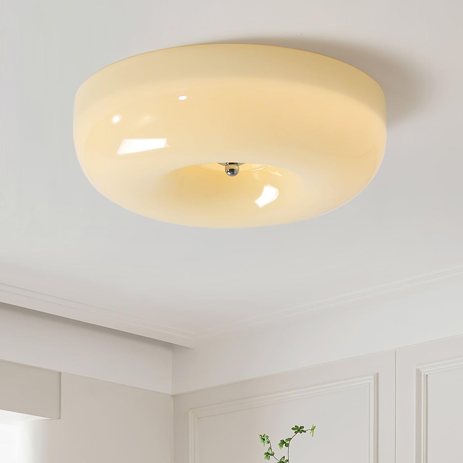 Rosemont Swirl Glass Flush Mount Ceiling Light