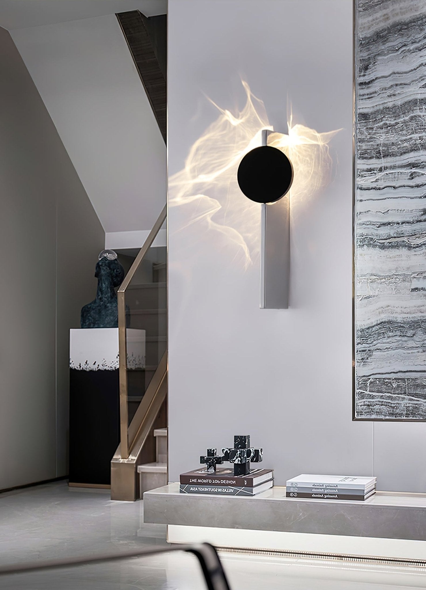 Pethr Wave Minimalist Steel Wall Lamp