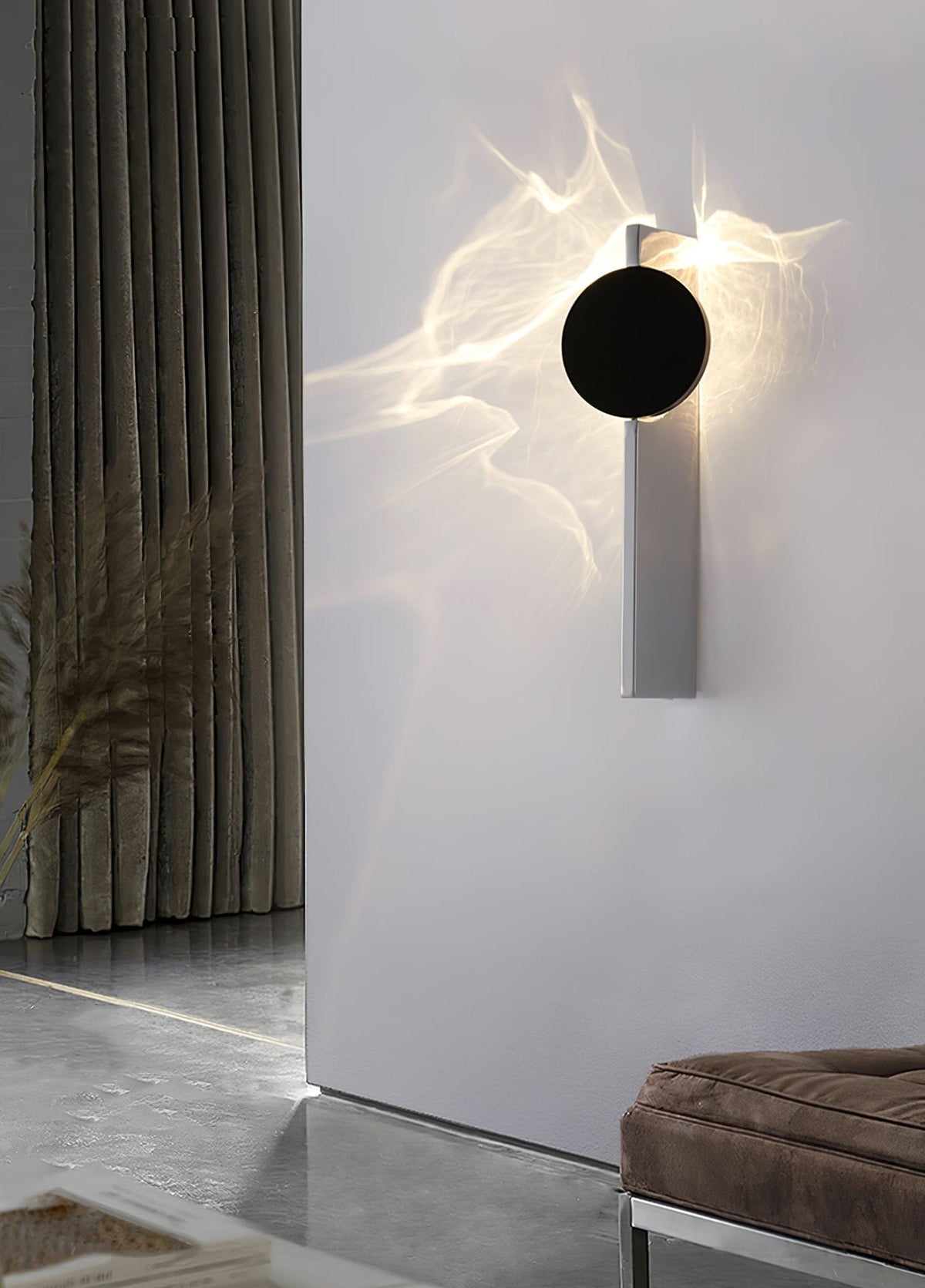 Pethr Wave Minimalist Steel Wall Lamp
