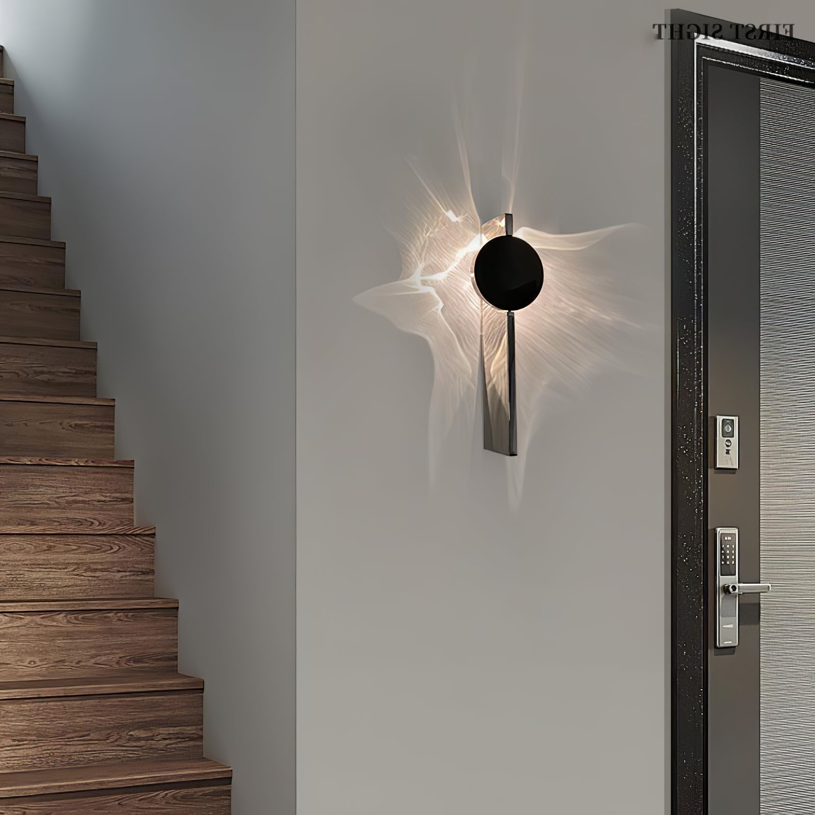 Pethr Wave Minimalist Steel Wall Lamp