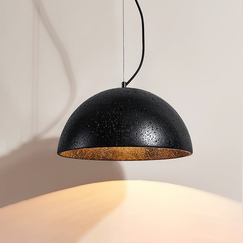 Avdoraris Dome-Shaped Travertine Pendant Light