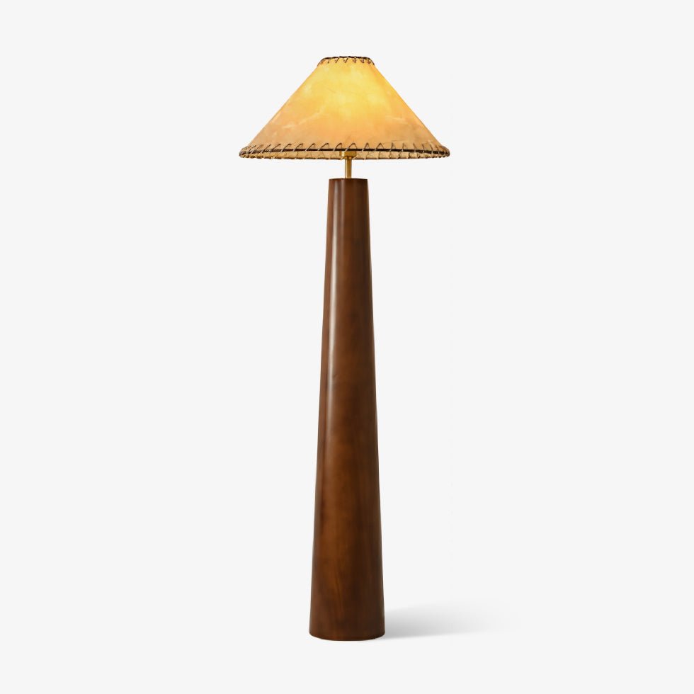 Syleelia Wooden Column Floor Lamp