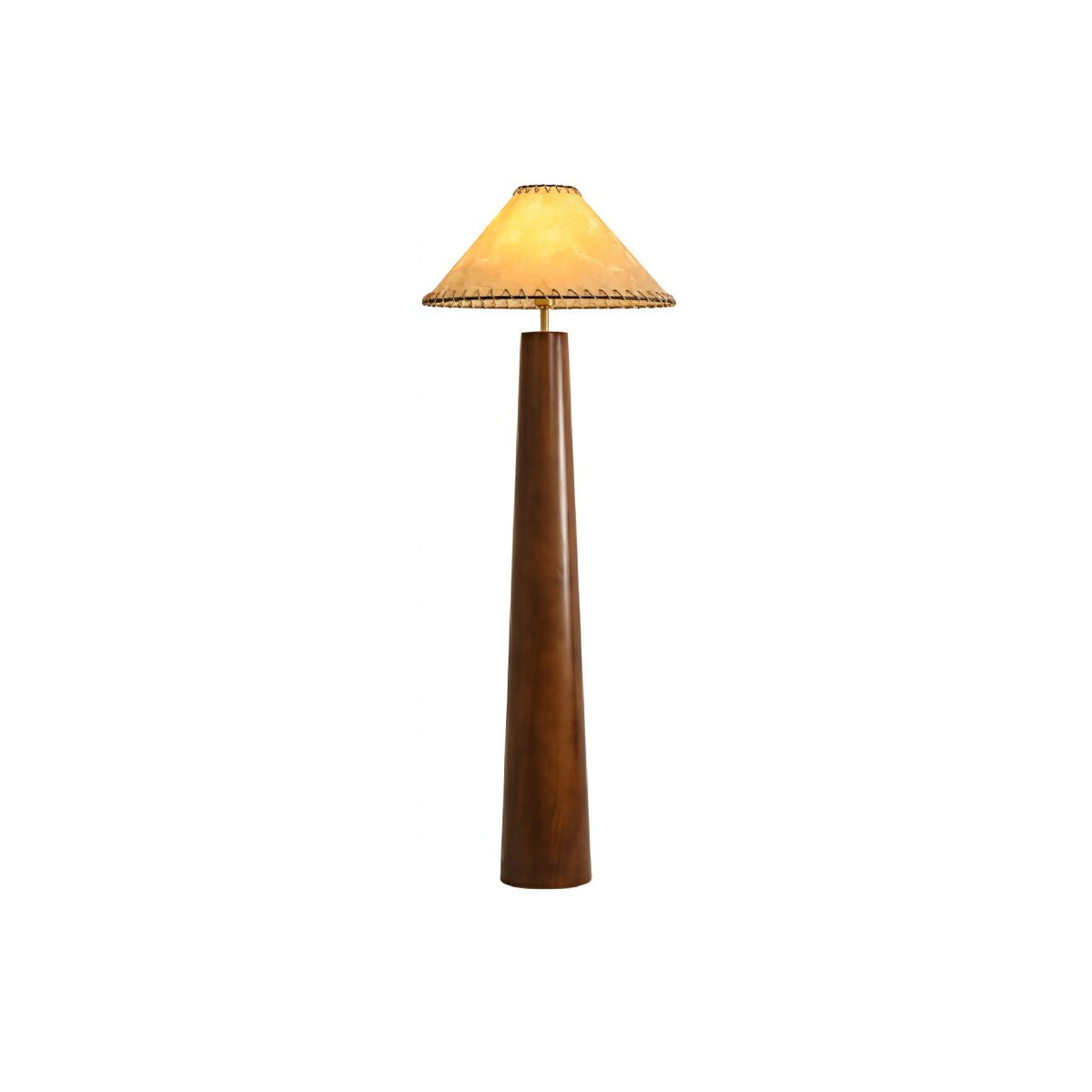 Syleelia Wooden Column Floor Lamp