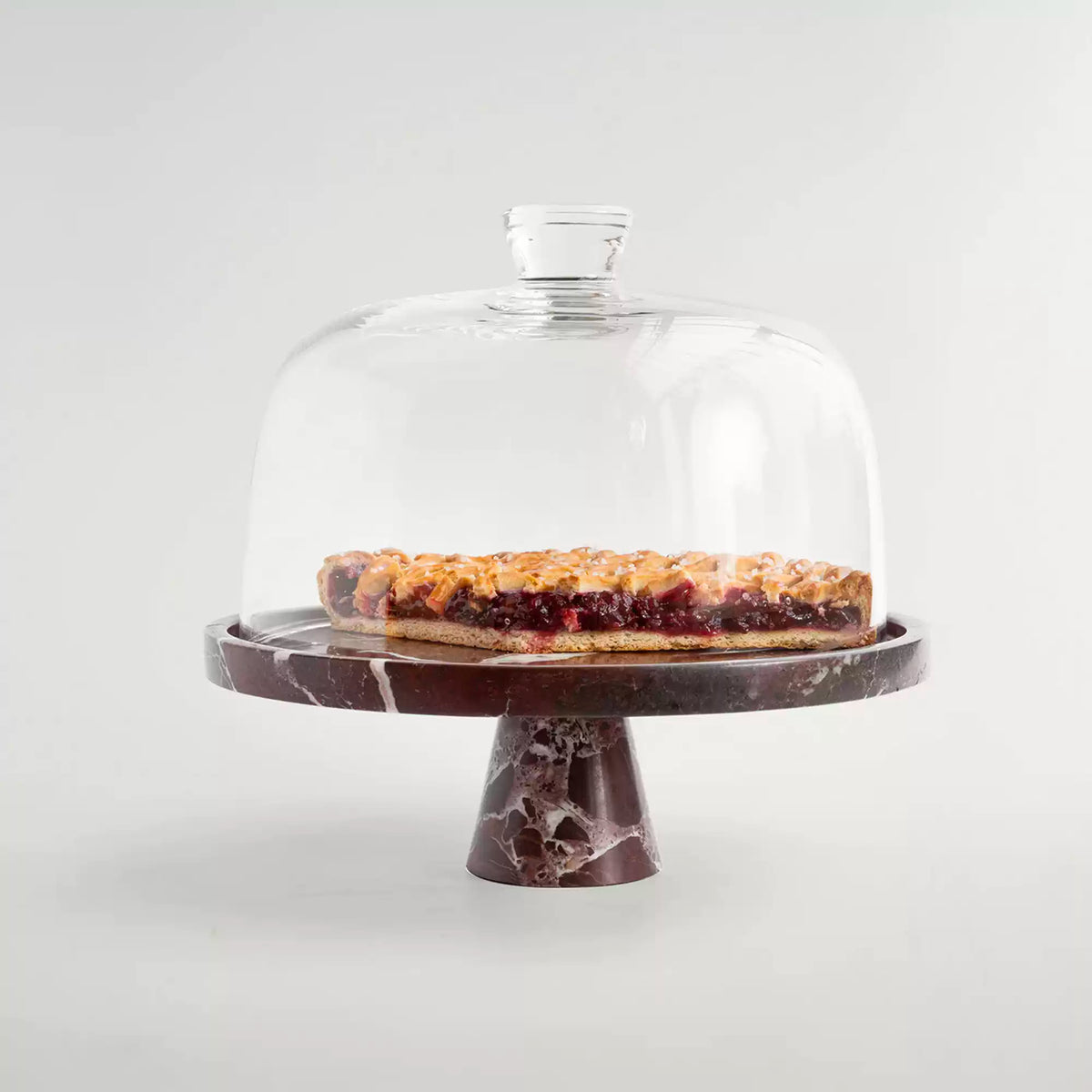 Tesk Marquina Marble Pedestal Tray