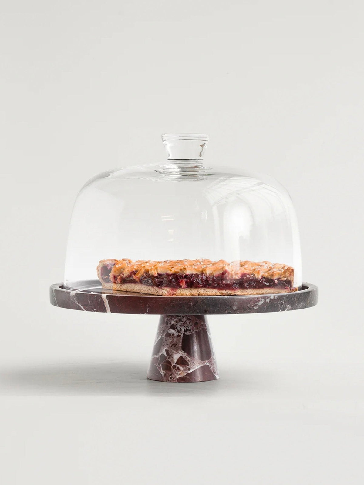 Tesk Marquina Marble Pedestal Tray